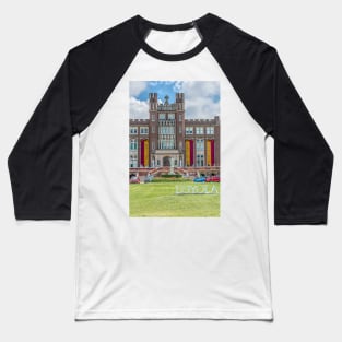 Marquette Hall Loyola University New Orleans by Debra Martz Baseball T-Shirt